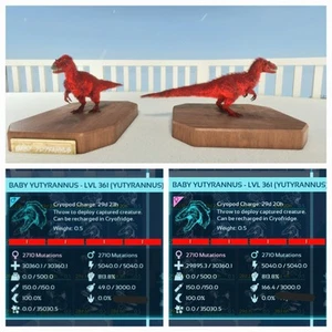 ARK ASCENDED PVE PAR OFICIAL BEBÉ YUTI ROJO #01 NUEVO ESTADO SUPERIOR PC/XBOX/PS5 - Imagen 1 de 3