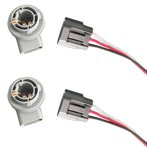 2Set Car Bulb Lamp Holder Socket with Wiring Harness 92160-3C000 For Hyundai KIA - Picture 1 of 7