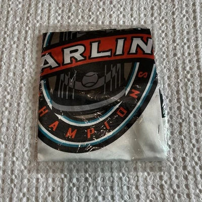 Bandeira de seda 1997-2007 Florida Marlins décimo aniversário campeões da World Series - Imagem 1 de 2