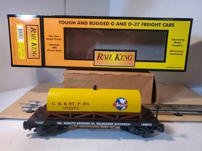 MTH Rail King 30-73252 Jos Schlitz Brewing 19th Century Wooden Beer Tank Car New - Image 1 of 4