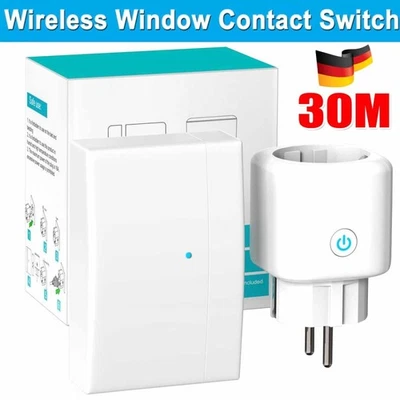 Fensterkontaktschalter Für Dunstabzugshaube Funk Abluftsteuerung Ofen Kamin 16A - Bild 1 von 4