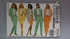 Armario de negocios Butterick 6593 patrón de costura para damas talla XS-S-M - Imagen 1 de 2
