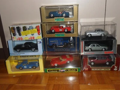 LOTTO DI 10 MODELLINI COMPLETI CON SCATOLA SCALA 1:43 - Immagine 1 di 4