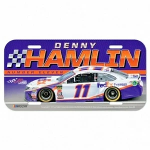 Denny Hamlin #11 2019 FEDEX EXPRESS NASCAR LICENSE PLATE - Picture 1 of 3