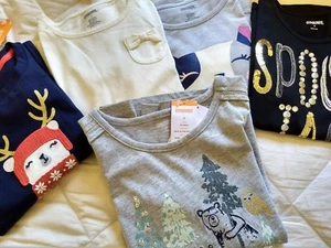New Gymboree Tee Lot Girl size 7 long-sleeved NWT - Picture 1 of 3
