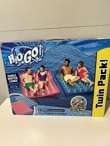 Double Drifter Pool Lounges 77 x 57.5 Twin Pack Bestway H2O GO Pool Or Lake - Picture 1 of 2