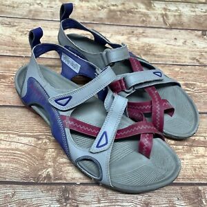 Merrell Sandals Women's 7 Gray Hylidae Wrap Drizzle Waterproof Vibram Sport Shoe