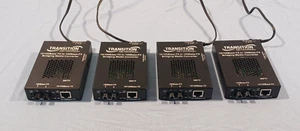 QTY 4 - Transition Networks 10/100Base-TX to 100Base-FX Bridging Media Converter - Picture 1 of 11
