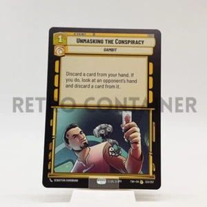 SWU STAR WARS UNLIMITED TWI 223/257 R Unmasking the Conspiracy - Picture 1 of 1