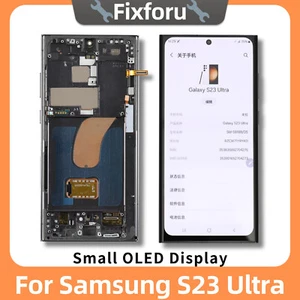 Per Samsung Galaxy S23 Ultra S918U/W Piccolo OLED TouchScreen Assemblaggio Ricambio - Foto 1 di 8