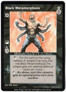 Black Metamorphosis Sabbat War V:TES VTES Vampire CCG - Picture 1 of 1