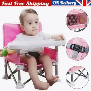 Baby Highchair Foldable Infant Feeding Kids Table Chair Portable Travel Seat - Picture 1 of 23