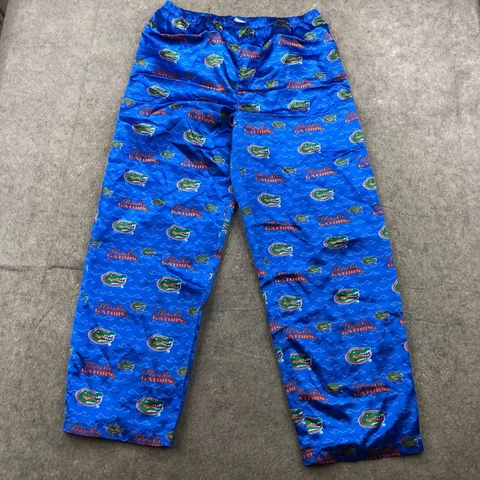 Florida Gators Pants Mens Large Blue Satin All Over Graphic Pajama Casual * Cover