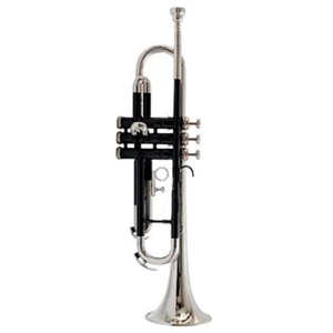 Trumpet Brass Bb Black Lacquered+Nickel Plated With MouthPiece+Case by Zaima. - Picture 1 of 5