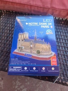 RARE CubicFun 3D Puzzle LED Light Notre Dame de Paris 149 pcs. - Picture 1 of 5