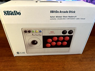 8Bitdo Arcade Stick for Switch & Windows Arcade Support Wireless Bluetooth NEW! - Image 1 of 2