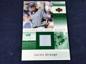 S3-19 GOLF CARD - CURTIS STRANGE - GOLF GLOVE SWATCH - 2002 UPPER DECK - CS-G - Bild 1 von 2