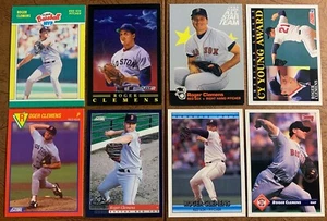 ROGER CLEMENS 8 card lot EX/NM Boston Red Sox - Picture 1 of 2