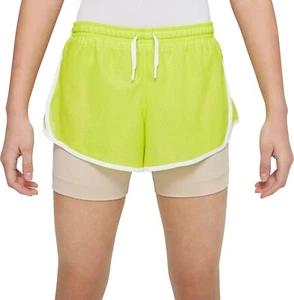 NIKE DRI-FIT TEMPO 2-IN-1 TRAINING/RUNNING SHORTS BIG KIDS/GIRLS A7 - Picture 1 of 6
