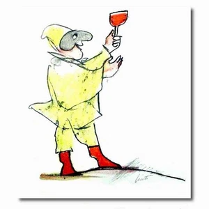 EMANUELE LUZZATI,PULCINELLA IL BRINDISI SERIGRAFIA FIRMATA NUMERATA - Bild 1 von 1