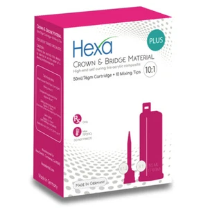 HEXA TEMP CROWN & BRIDGE MATERIAL -GERMAN MADE A2 1 X 50 ML & TIPS - Picture 1 of 1