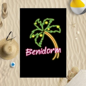 58x39" Benidorm Microfibre Beach Towel Summer Holiday Gift - Picture 1 of 2