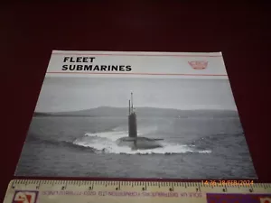ROYAL NAVY FLEET SUBMARINES NUCLEAR POWERED GIANTS TORPEDOES LEAFLET/PAMPHLET - Picture 1 of 3