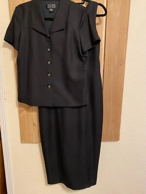 Jeremy Spenser Black SILK Dress & Top Size 10P NWOT - Image 1 of 4