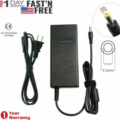 90W 19V AC Adapter Laptop Charger Power Cord for Toshiba Asus Acer 5.5mm*2.5mm - Image 1 of 4
