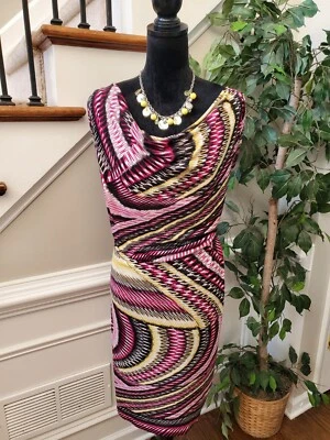 Alfani Women's Multicolor Polyester V-Neck Sleeveless Knee Length Dress Size 20W - Image 1 of 4