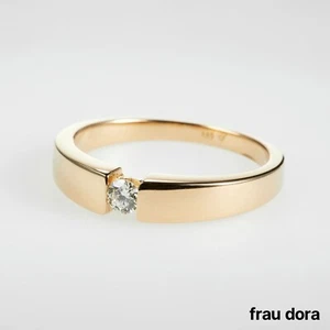 Bezaubernder Solitär -Spannring mit Brillant 585/-Gelbgold - Bild 1 von 3