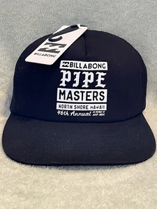 NUEVO CON ETIQUETAS BILLABONG 46º ANUAL PIPE MASTERS IN MEMORY OF ANDY IRONS SNAPBACK TRUCKER - Imagen 1 de 3