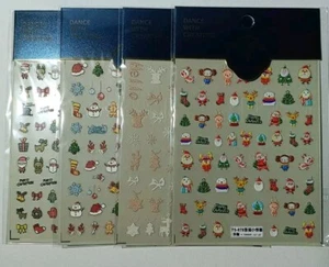 12 Sheets Christmas Nail Art Stickers Decals Self-Adhesive Pegatinas Uñas Navida - Picture 1 of 7