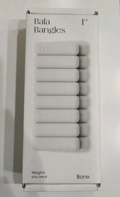 1 CAIXA DE ‎PULSEIRAS BALA 2 PEÇAS (1 par) CONJUNTO DE PESO DE PULSO/TORNOZELO - 1 LB - OSSO - Imagem 1 de 3