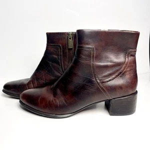 Vionic Waterproof Leather Boots, Size US 8, EU 39, Brown - Picture 1 of 11