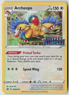 Archeops -  (Prerelease) Promo SWSH: Sword & Shield Promo Cards SWSH272 NM - Image 1 of 2