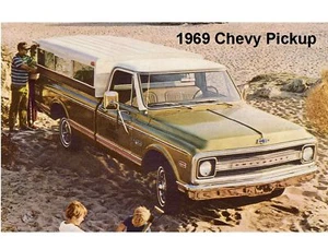 Chevrolet 1969 camioneta pickup imán de refrigerador - Imagen 1 de 1