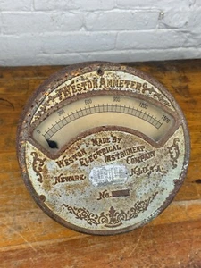 1901 WESTON "Switchboard" AMMETER Original Glass Weston Electrical Instrument Co - Picture 1 of 17