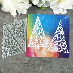 Christmas Tree Metal Cutting Dies Stencils Diy Scrapbooking Embossing Template - Picture 1 of 4
