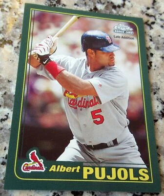 ALBERT PUJOLS Topps Rookie of the Week Cardinals 2 WS Rings Champs 703 HRs🔥🔥 - Imagem 1 de 2