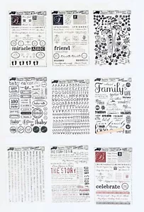 7gypsies Rub-On Transfers - Lot of 9 - NEW - Rubbings - Birthday, Floral, Baby - Picture 1 of 4