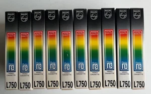 10 x Bulk Lot Philips Beta L750 Video Tapes – Untested –Sold “AS-IS” - Picture 1 of 8