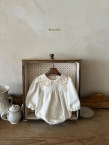 Baby Collared White Romper - Picture 1 of 1
