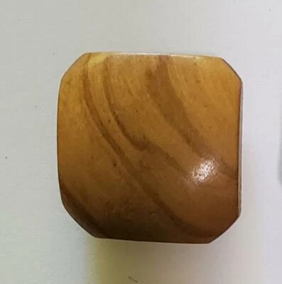 Olivewood Handcrafted Square Shank ANTIQUE BUTTONS 45L - 1 1/8" - 29mm (B141) - Image 1 of 4