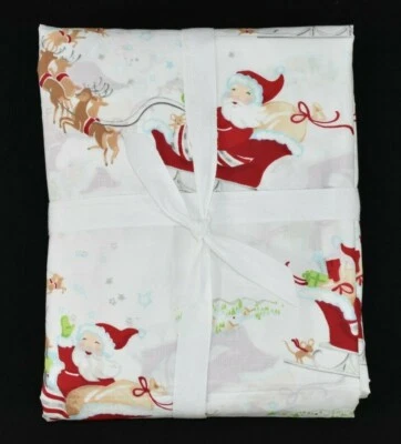 Funda nórdica de algodón Pottery Barn Kids Santa's Workshop doble Navidad MUESTRA Foto 1 de 4