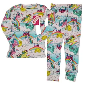 NEW My Little Pony Bums & Roses Pajamas Size 5/6 Bamboo Rainbows - Picture 1 of 5