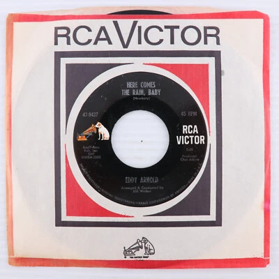 Eddy Arnold – Here Comes The Rain, BabyWorld I Used 1968  45 rpm Record 47-9437 - Image 1 of 4