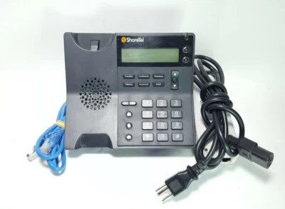 ShoreTel IP 420 IP420 VoIP PoE Office Phone Base w/ Stand & Power - No Handset - Image 1 of 4