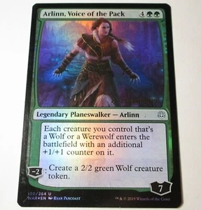 MTG Arlinn Voice Of The Pack Prerelease Foil War Of Spark Magic The Gathering x1 - Picture 1 of 2