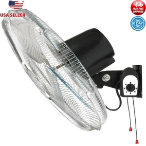 18 in Wall Mounted Oscillating Fan 3 Speed Heavy Duty Metal Cool Air Safety New - Picture 1 of 6
